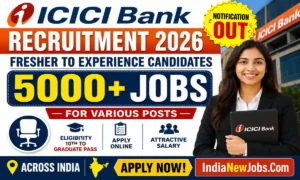 ICICI Bank Recruitment 2026 Fresher to Experience Candidate 5000+ Jobs Notification OUT For Various Posts Apply Online