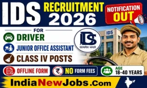 IDS Jaipur Recruitment 2026