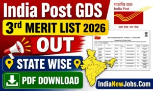 India Post GDS 3rd Merit List 2026