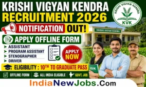Krishi Vigyan Kendra Recruitment 2026 Notification Apply Offline Form