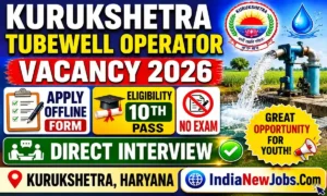 Kurukshetra Tubewell Operator Vacancy 2026 Apply Offline Form