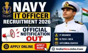 Navy IT Officer Recruitment 2026