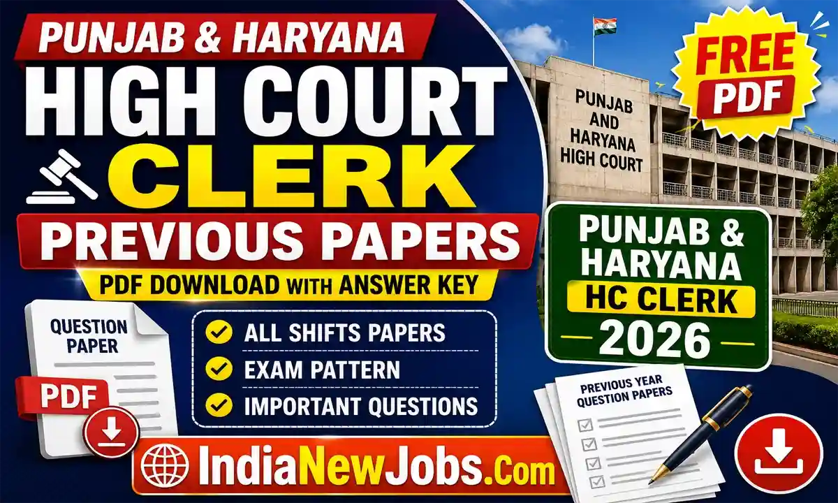 Punjab and Haryana High Court Clerk Previous Year Question Papers