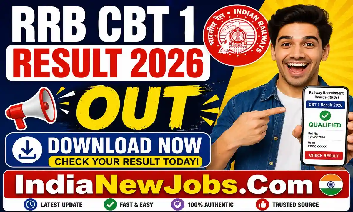 RRB JE CBT 1 Result 2026