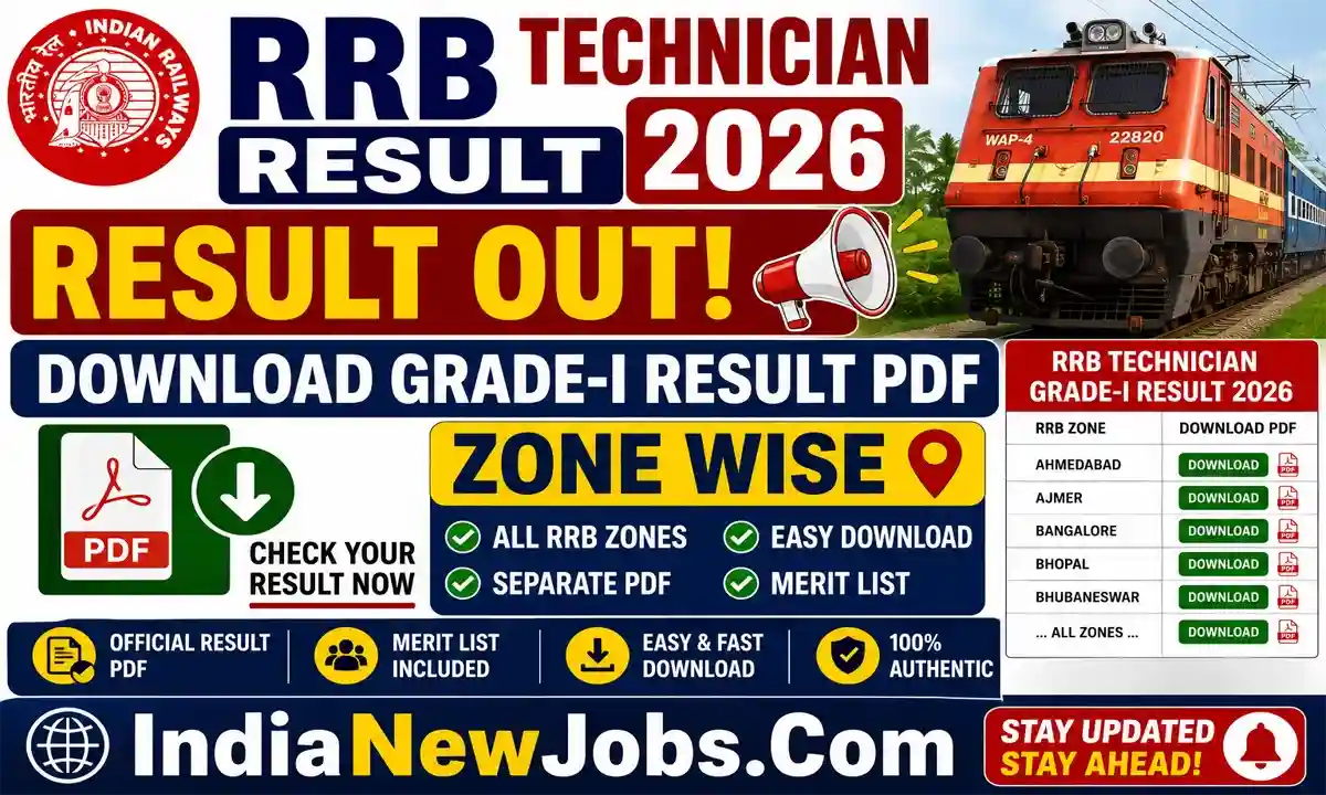 RRB Technician Result 2026