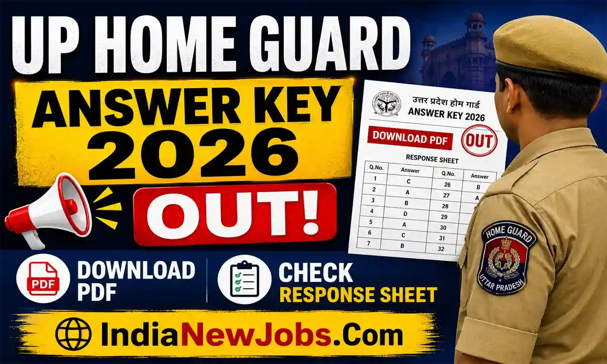 UP Home Guard Answer Key 2026