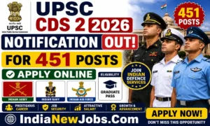 UPSC CDS 2 2026 Notification