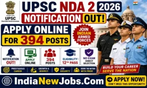 UPSC NDA 2 2026 Notification