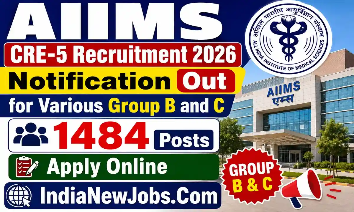 AIIMS CRE-5 Recruitment 2026