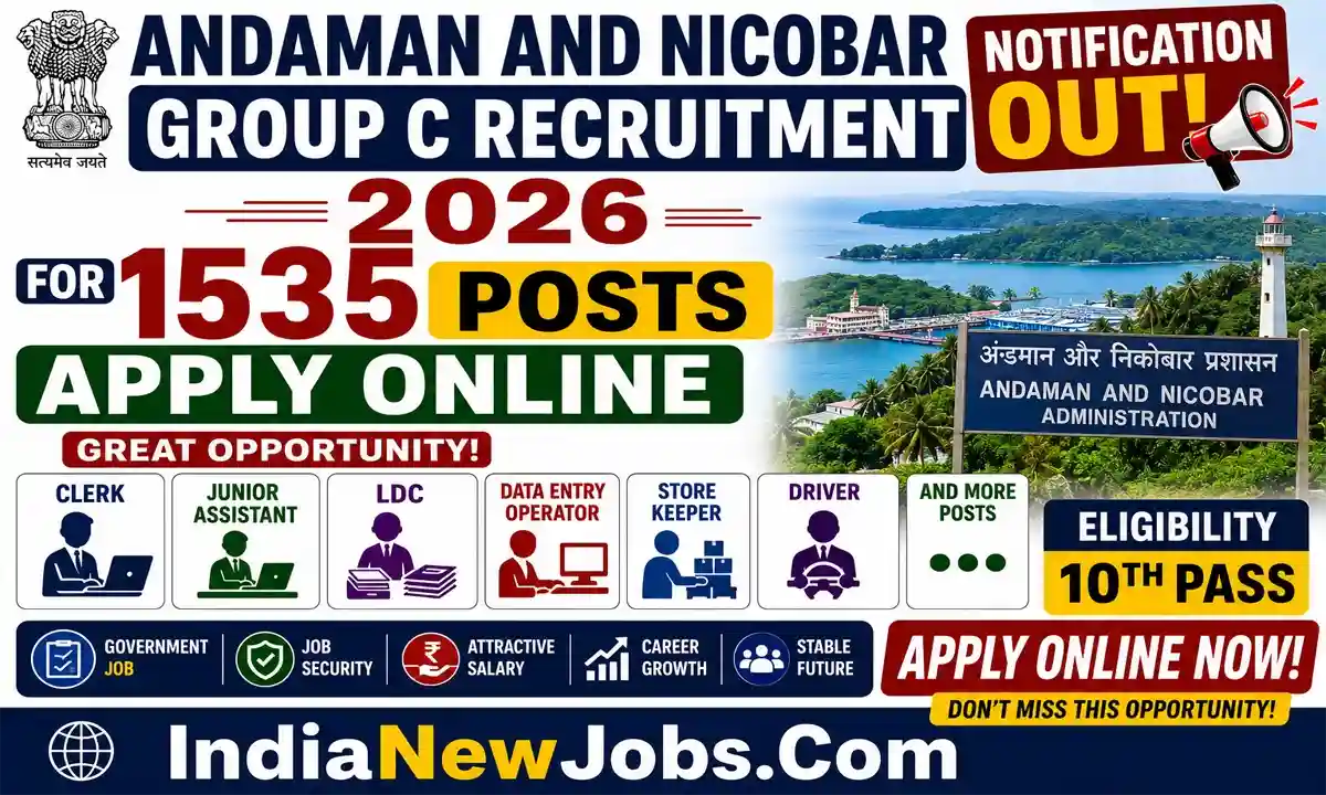 Andaman and Nicobar Group C Recruitment 2026