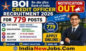 BOI Credit Officer Recruitment 2026 Notification Out for 779 Posts, Apply Online