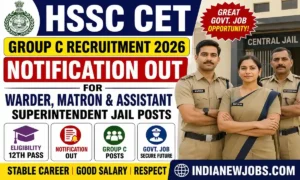 HSSC CET Group C 062026 Recruitment 2026