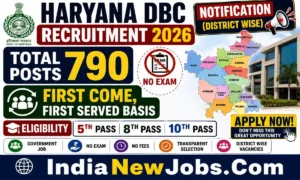 Haryana DBC Recruitment 2026