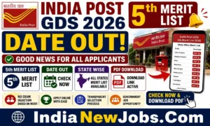 India Post GDS 5th Merit List 2026