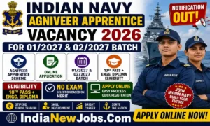 Indian Navy Agniveer Apprentice Vacancy 2026