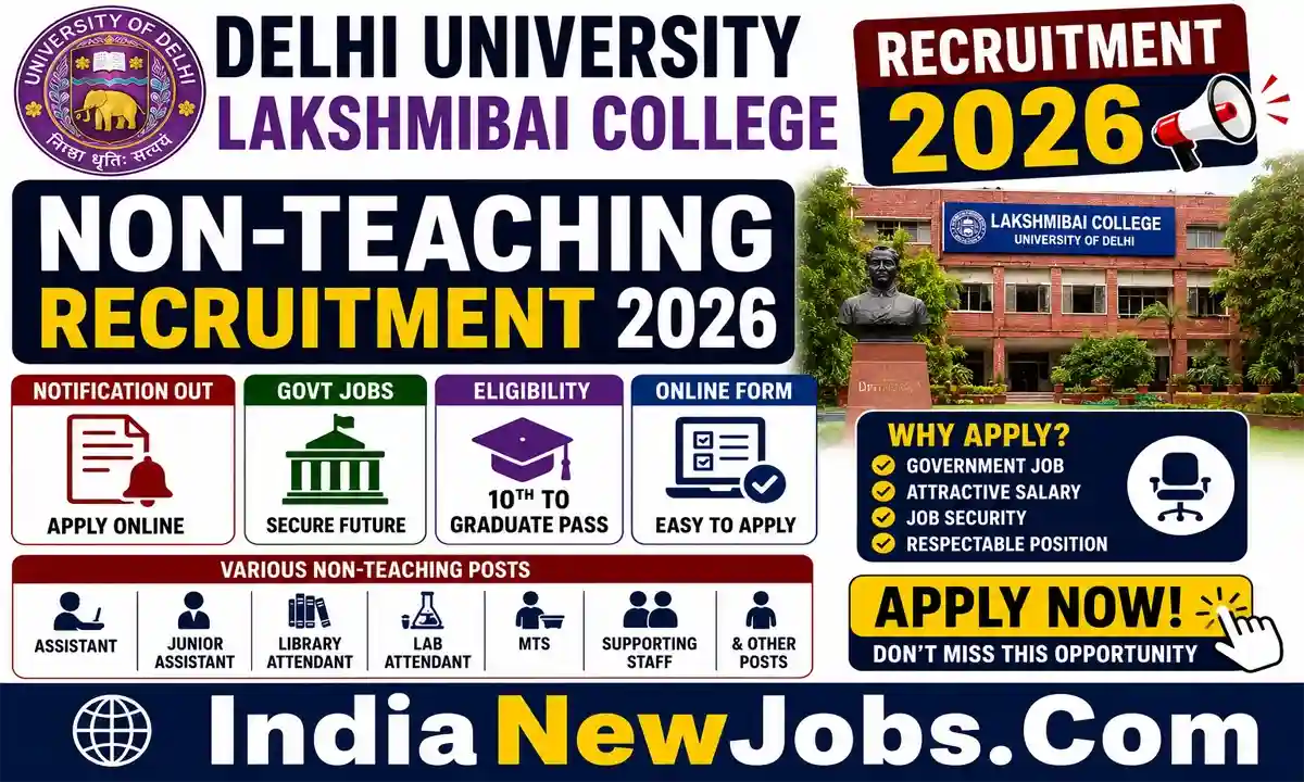 Laxmibai College DU Non-Teaching Recruitment 2026 Apply Online