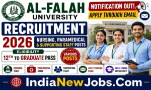 Al-Falah University Recruitment 2026