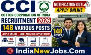 CCI Recruitment 2026