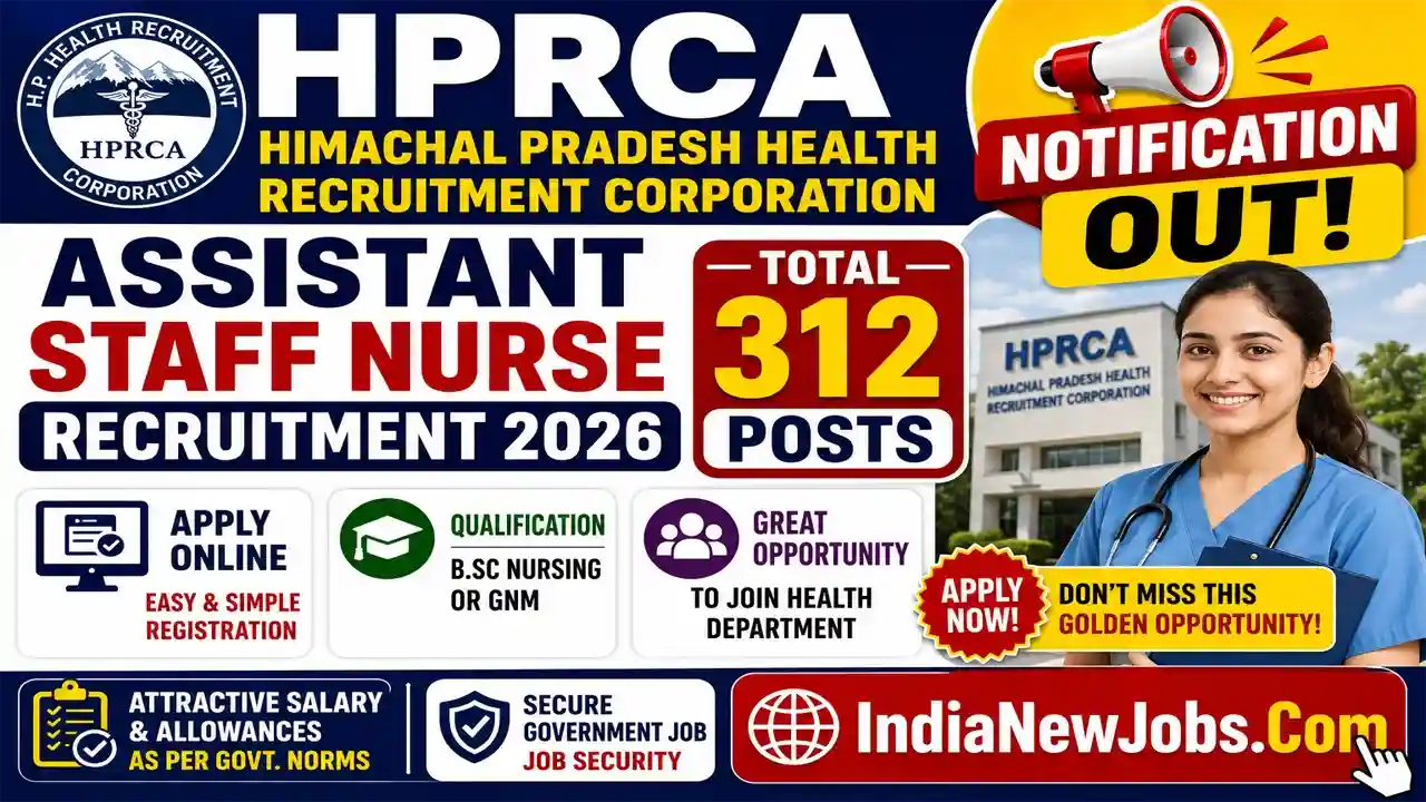 HPRCA Assistant Staff Nurse Recruitment 2026