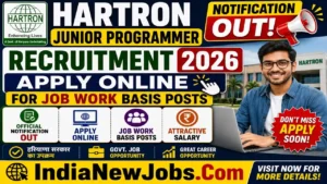 Hartron Junior Programmer Recruitment 2026