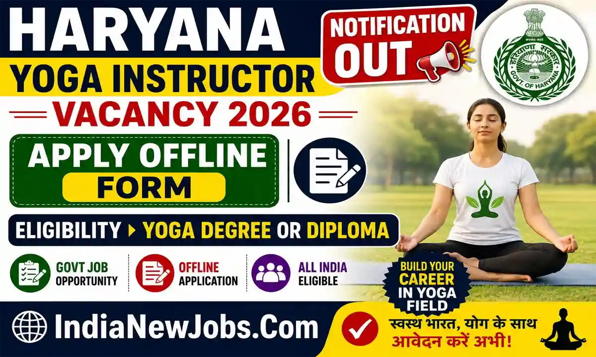 Haryana Yoga Instructor Vacancy 2026