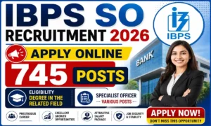 IBPS SO Recruitment 2026 – Apply Online for 745 Posts