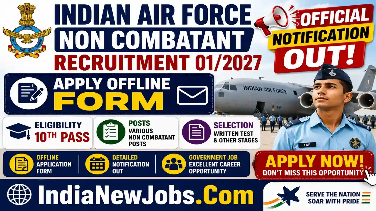 Indian Air Force Non Combatant Recruitment 012027