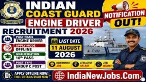 Indian Coast Guard Driver Vacancy 2026
