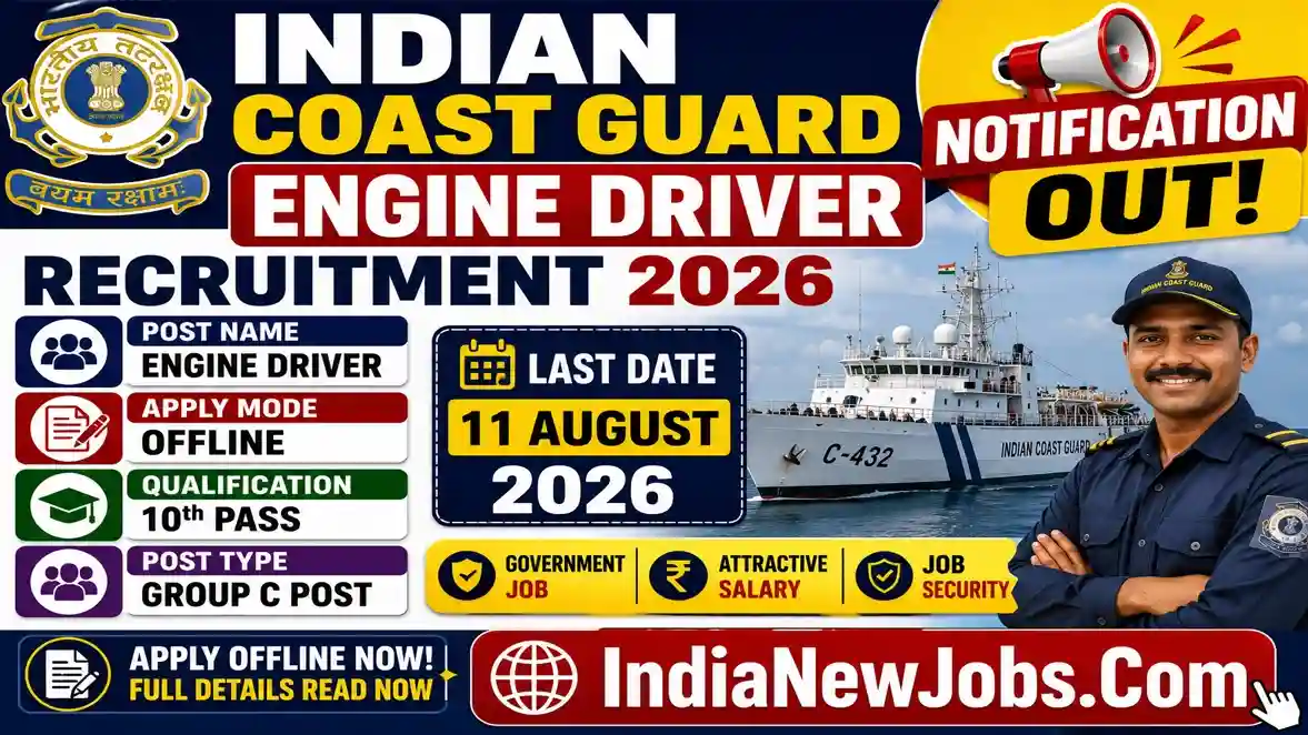 Indian Coast Guard Driver Vacancy 2026