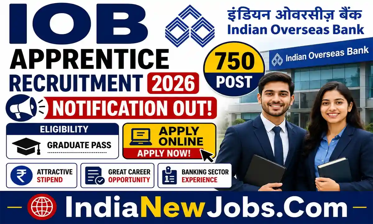 Indian Overseas Bank Apprentice Recruitment 2026