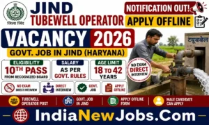 Jind Tubewell Operator Vacancy 2026