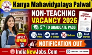 Kanya Mahavidyalaya Palwal Recruitment 2026