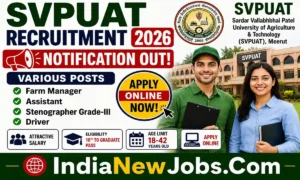 SVPUAT Recruitment 2026