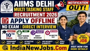 AIIMS Delhi MTS Vacancy 2026