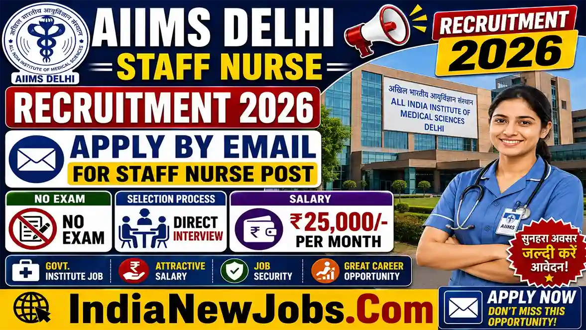 AIIMS Delhi Staff Nurse Recruitment 2026