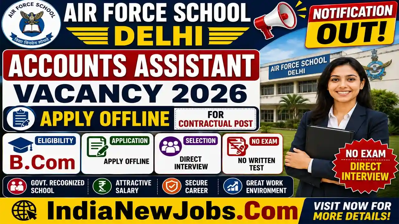 Air Force School Delhi Vacancy 2026