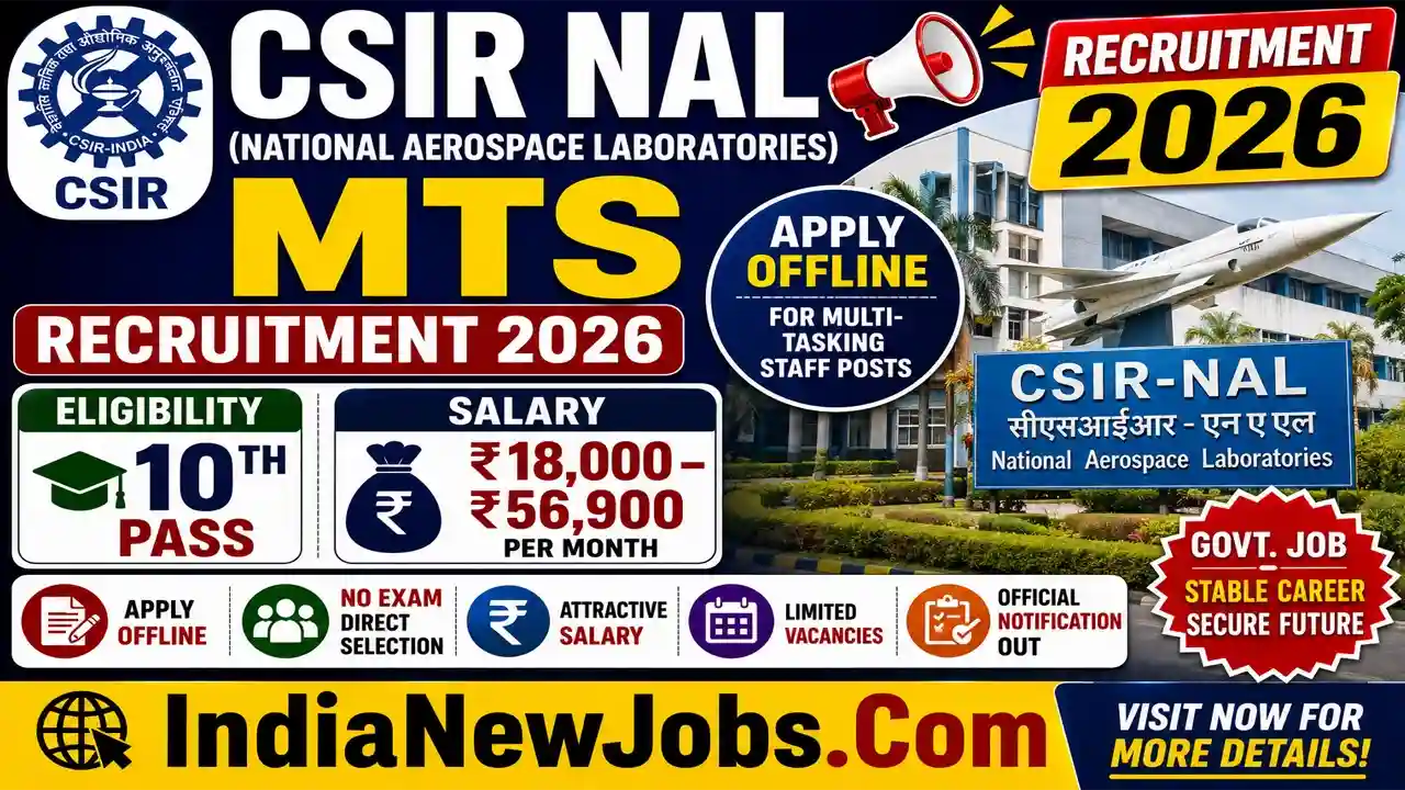 CSIR NAL MTS Recruitment 2026