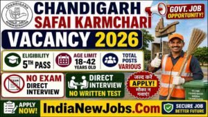 Chandigarh Safai Karmchari Recruitment 2026