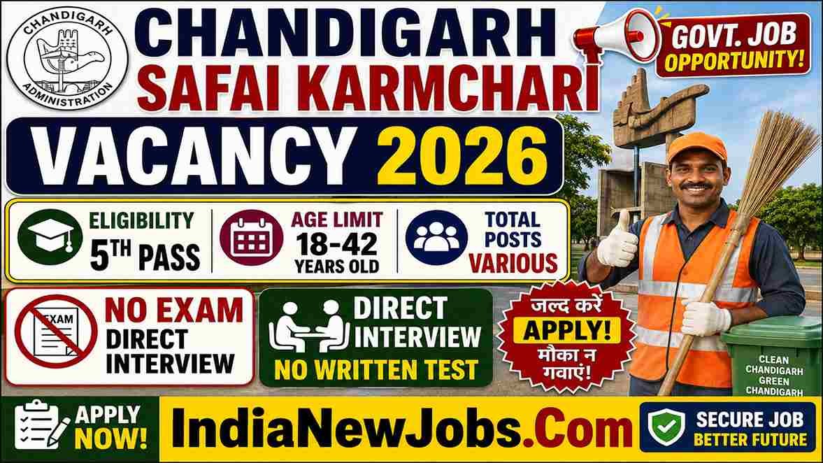 Chandigarh Safai Karmchari Recruitment 2026