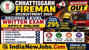 Chhattisgarh Fireman Vacancy 2026