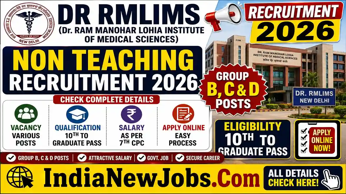 DR RMLIMS Non Teaching Recruitment 2026