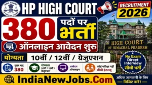 HP High Court Recruitment 2026