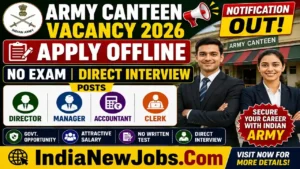 Haryana Army Canteen Vacancy 2026