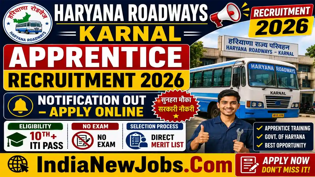 Haryana Roadways Karnal Apprentice Recruitment 2026
