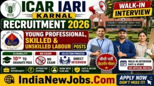 ICAR IARI Karnal Recruitment 2026