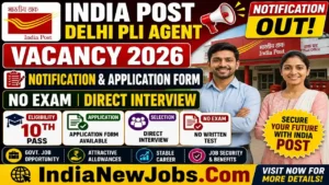India Post Delhi PLI Agent Vacancy 2026