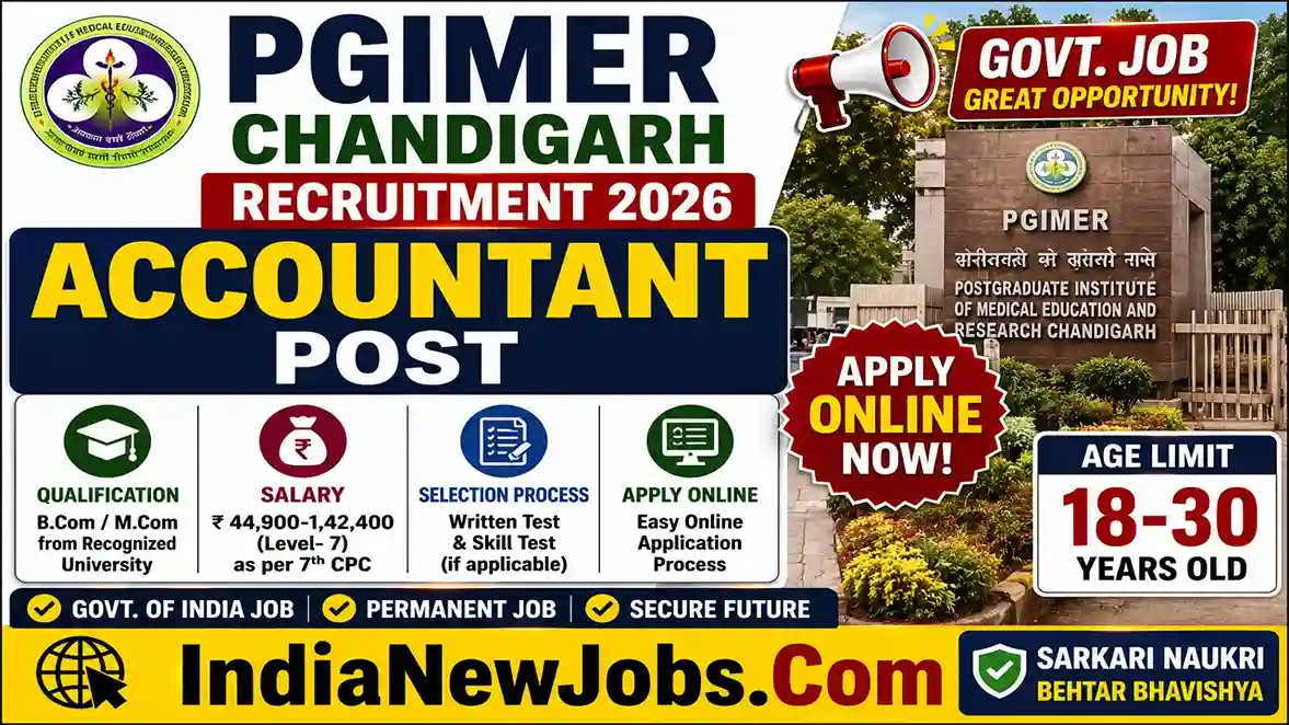 PGI Chandigarh Accountant Vacancy 2026