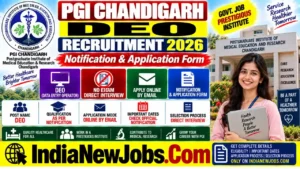 PGI Chandigarh DEO Recruitment 2026