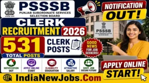 PSSSB Clerk Recruitment 2026