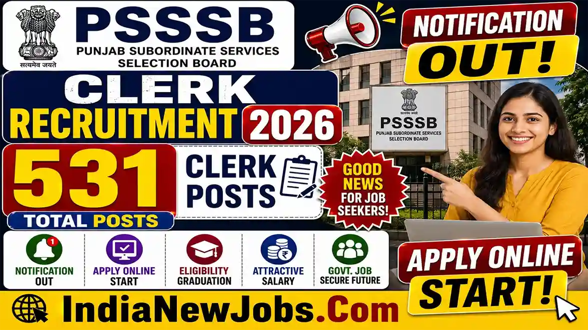 PSSSB Clerk Recruitment 2026